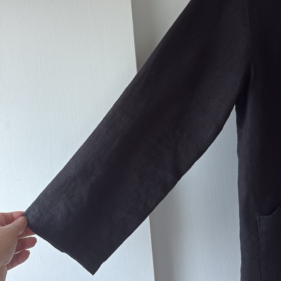 Eileen Fisher Zip Front Linen Blazer M - Picture 5 of 8